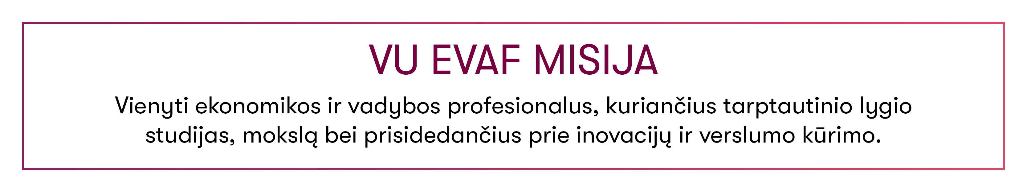 EVAF misija
