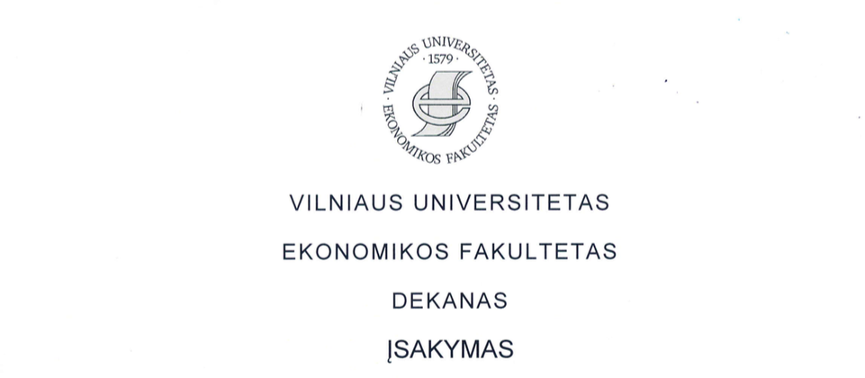 padekos isakymas
